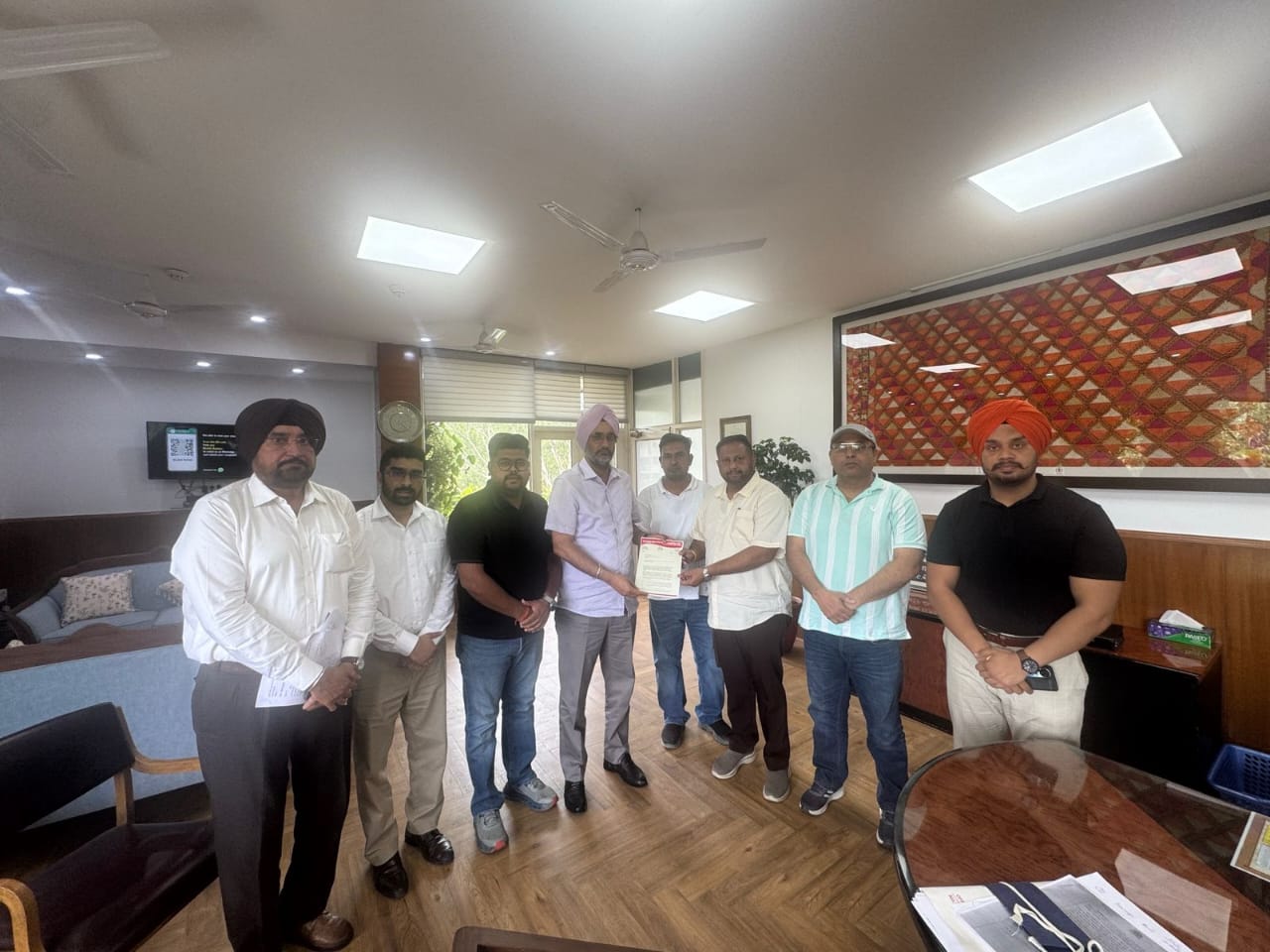 Meeting with PSIEC MD on Development of Focal Point Industrial Area, Abohar