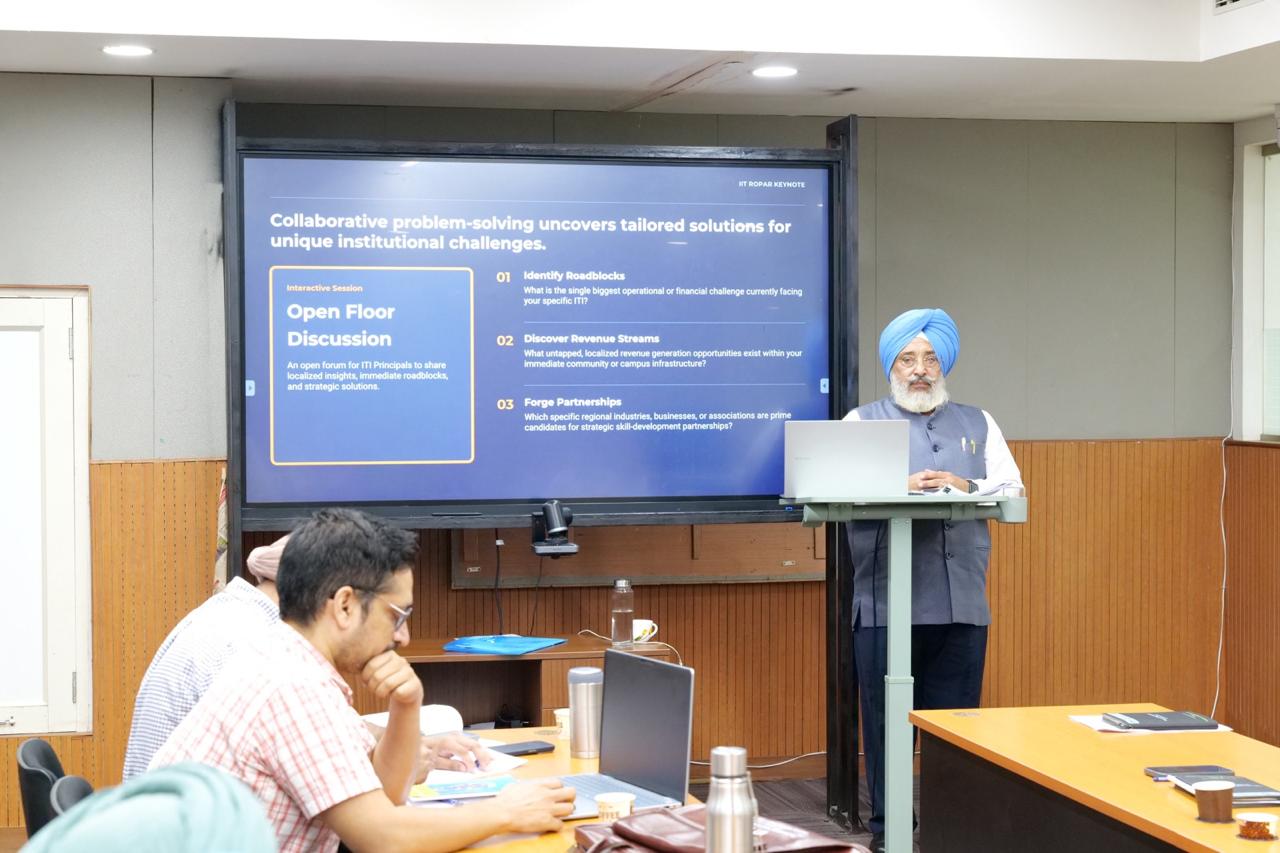 Delivered a lecture to Principals of ITI in Panjab